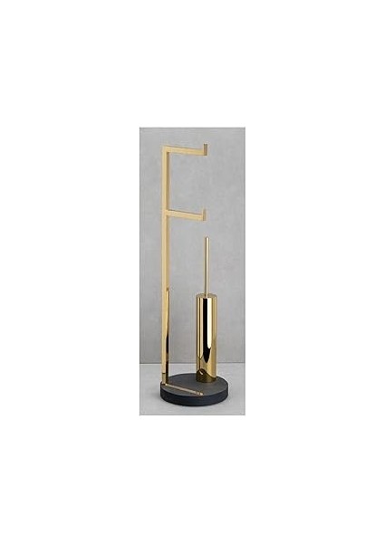 System Hareketli Wc Set Gold Renk 730X200X200 mm
