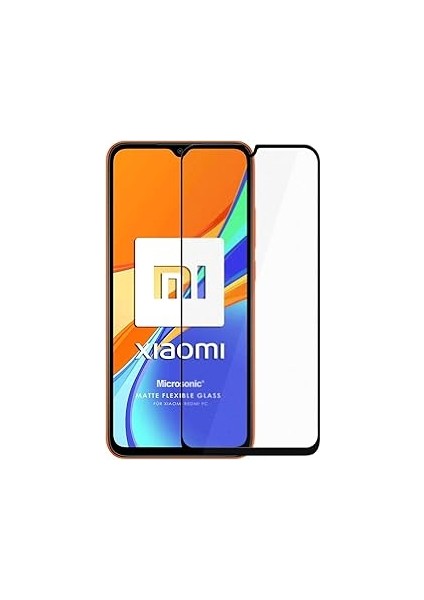 Microsonic Redmi 10A Seramik Matte Flexible Ekran Koruyucu Siyah