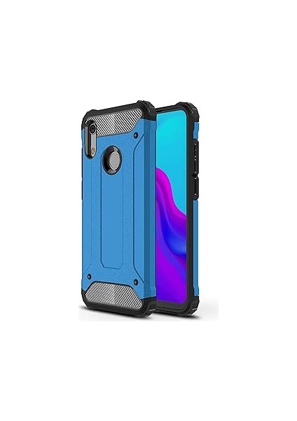 Microsonic Huawei Honor 8A Kılıf Rugged Armor Mavi [honor 8A ile Uyumlu Kılıf - Mavi]