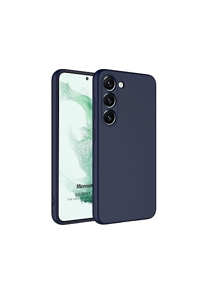 Microsonic Galaxy S23 Kılıf Groovy Soft Lacivert [galaxy S23 ile Uyumlu Kılıf - Lacive