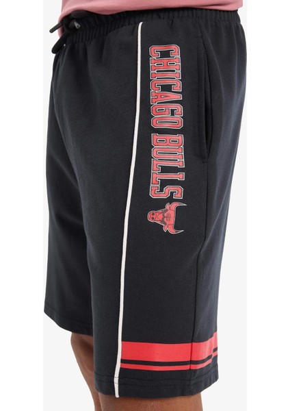 Fit NBA Chicago Bulls Standart Fit Kısa Paça Şort E3009AX25SM indirimleri