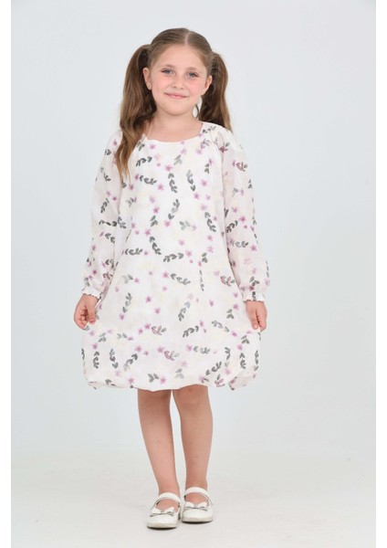 Kız Çocuk Çiçekli Volanlı Elbise fiyatları