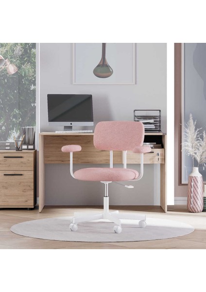 Teddy Ofis ve Çalışma Sandalyesi-Pembe 64 x 74-83 x 63 cm