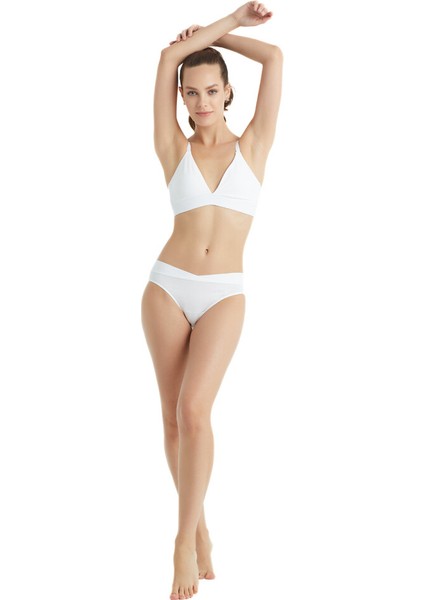 Kadın Organik Pamuk Sütyen 1659 - Beyaz modelleri