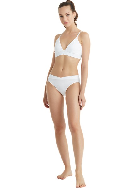 Kadın Organik Pamuk Sütyen 1659 - Beyaz indirimleri