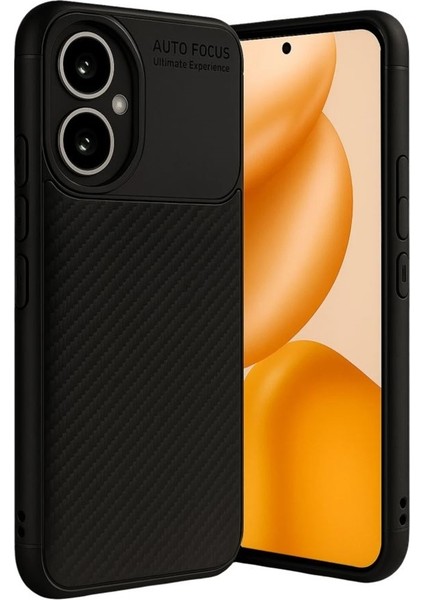 Honor 400 Kılıf Negro Karbon Desen Silikon+ Ekran Koruyucu