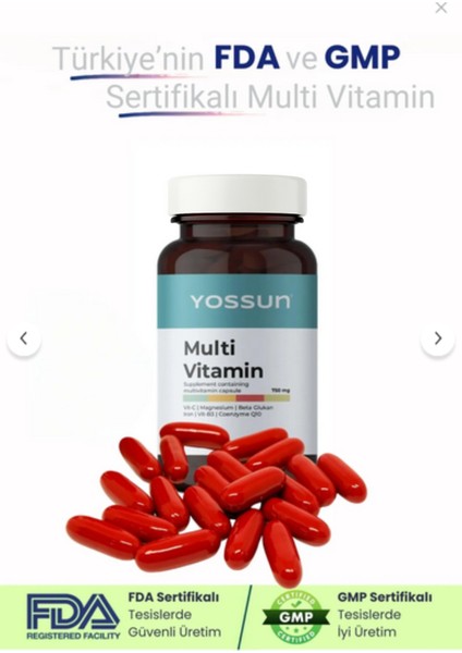 Multivitamin İçeren Kapsül Takviye Edici Gıda modelleri