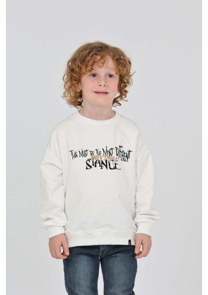 Erkek Çocuk Tnty Design Baskılı Sweatshirt