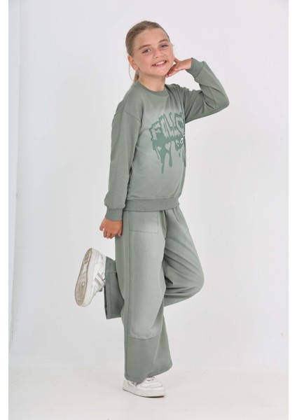 Kız Çocuk Follow Baskılı Eşofman Takım modelleri