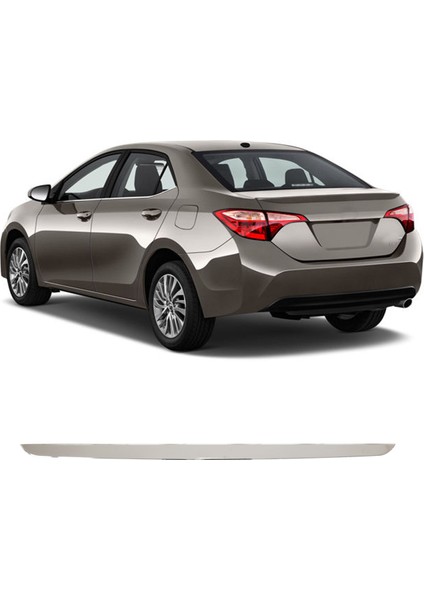 Toyota Corolla Uyumlu 2019 ve Üzeri Krom Bagaj Alt Çıtası Paslanmaz Çelik fiyatları