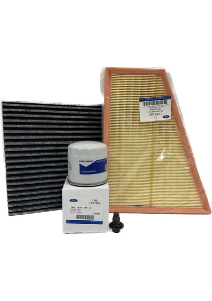 Ford Mondeo 1.6 Benzinli Filtre Bakım Seti 2007-2014 Hava+Yağ+Karbonlu Polen Filtresi