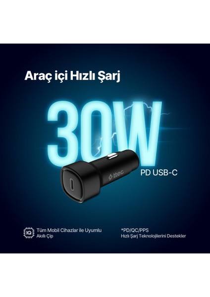 Smartcharger Pd 30W Araç Hızlı Şarj Aleti fiyatları