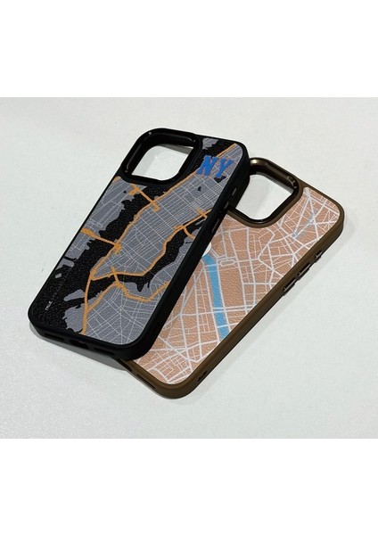 iPhone 16 Pro New York & Paris Desenli Telefon Kılıfı