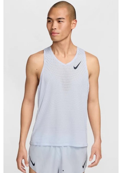 Dri Fit Aeroswift Running Adv Singlet Tank Top Lazer Kesim Koşu Atleti Açık Mavi