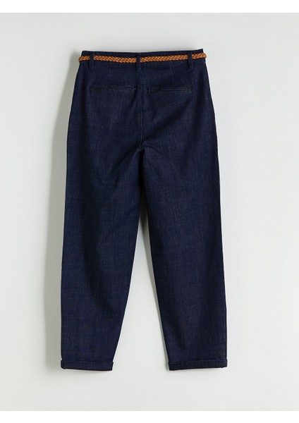 Yeni Sezon Beli Kemerli Carrot Fit Kadin Jean Pantolon - S5K248Z8 fiyatları
