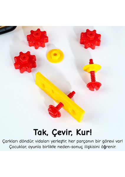 20 Parça Tekerlekli Oyuncak Tamir Seti - Çantalı Eğitici Meslek Oyunu Çocuk Tamir Çantası fırsatları