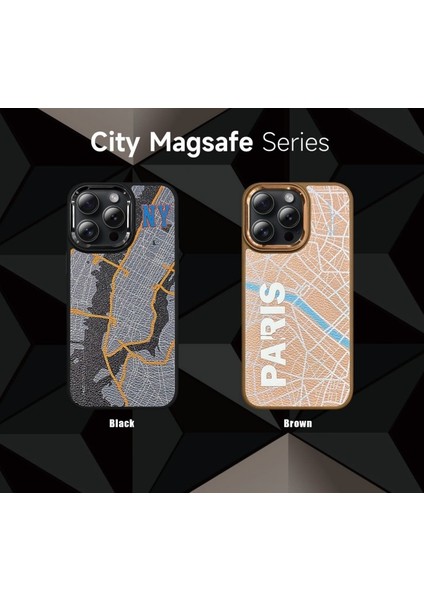 iPhone 16 Pro Max New York & Paris Desenli Kılıf