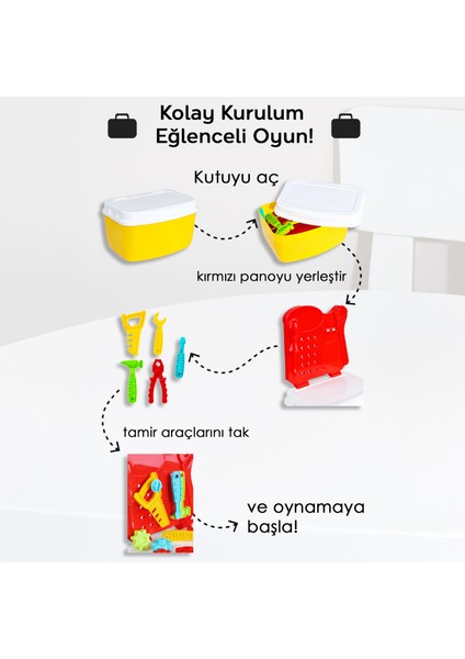 16 Parça Oyuncak Tamir Seti - Taşıma Çantalı Eğitici Öğretici Çocuk Meslek Alet Çantası modelleri