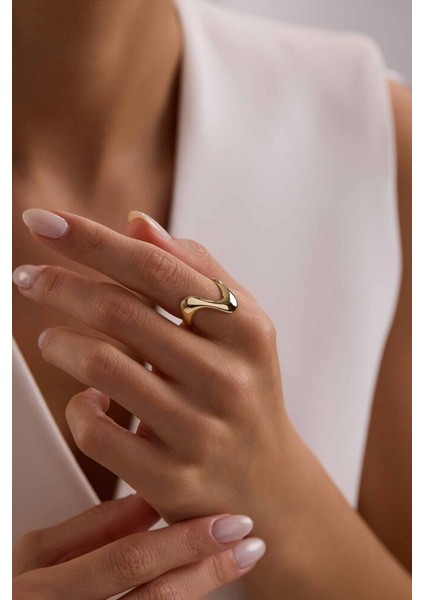 14 Ayar Altın Sarmal Tasarım Yüzük modelleri