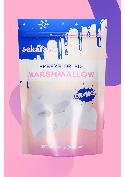 Dondurularak Kurutulmuş Çıtır Marshmallow 30 gr , Freeze-Dry Marshmallow fiyatları