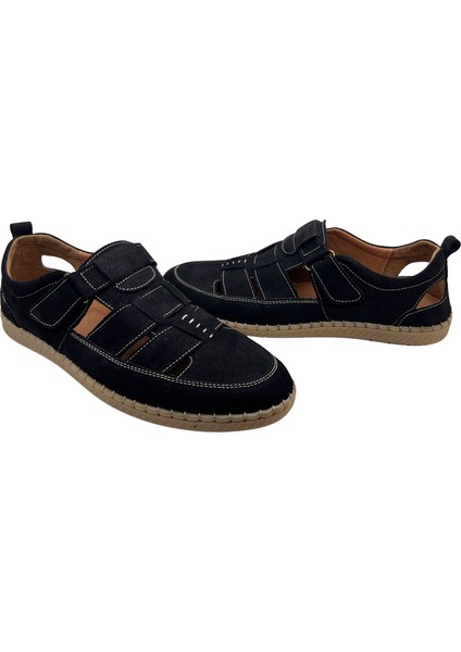 Deri Erkek Sandalet Yumuşak Comfort, Battal Boy 1253 fırsatları