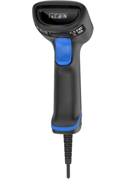 Karekod Okuyucu USB Bağlantılı 2d Kablolu Barkod Okuyucu USB + Stand (Ayaklı)