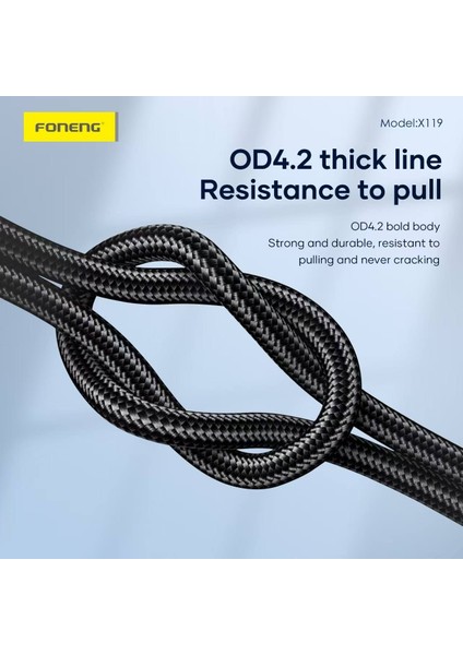 Type-C 100W 1 Metre Foneng Hızlı Şarj Kablosu Samsung Xiaomi Huawei Oppo Realme Tecno Honor Apple iPhone 15 16 Plus Pro Max fırsatları