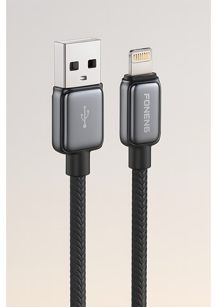 Apple iPhone 2.1A Lightining Foneng Hızlı Şarj Kablosu 1 Metre 7 8 x Xr 11 12 13 14 Pro Max Plus