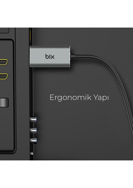 BX02HB Type-C to HDMI 4K Multimedya Ses ve Görüntü Aktarım Kablosu 1.8 Metre modelleri