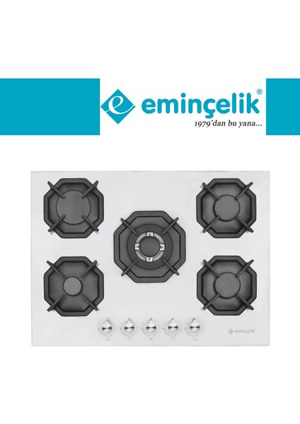 Toriano Ankastre Set (3051BI + Eminçelik 22 386 S 5 Gözlü Beyaz Ocak + HDG6C1GBTK )