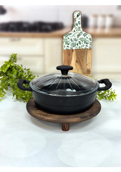 Dıamente Granit Döküm 26 cm Basık Model Tencere