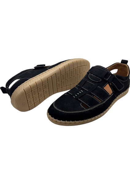 Deri Erkek Sandalet Yumuşak Comfort, Battal Boy 1253 fiyatları