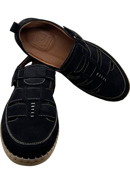 Deri Erkek Sandalet Yumuşak Comfort, Battal Boy 1253 fırsatları