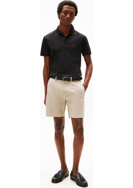 Erkek Regular Fit Esnek Interlok Kumaş Polo T-Shirt - Siyah fiyatları