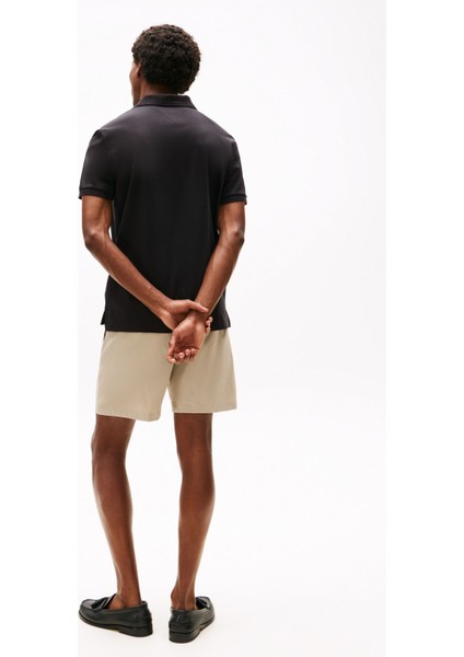 Erkek Regular Fit Esnek Interlok Kumaş Polo T-Shirt - Siyah modelleri