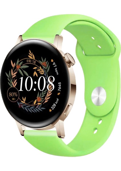 Huawei Watch Gt3 42MM ile Uyumlu Kordon Yumuşak Dokulu Esnek Jel Silikon Kayış
