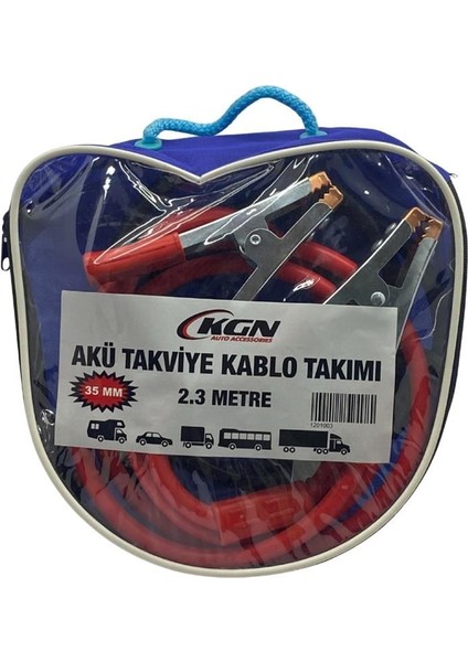 AKÜ TAKVİYE KABLOSU 1000 AH 35 MM TAKIM (2.3 MT) modelleri