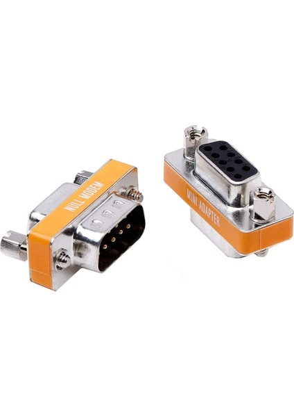 Null Modem Db9 Erkek D-Sub 9 Pin Dişi Seri Port Null Modem RS232 Adaptörü
