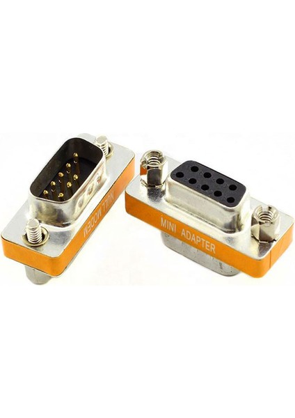 Null Modem Db9 Erkek D-Sub 9 Pin Dişi Seri Port Null Modem RS232 Adaptörü