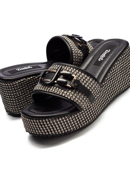 Kadın Hasır Örme Tokalı Yüksek Platform Topuklu Terlik 2400 fiyatları