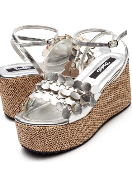 Kadın Hasır Taban Yüksek Platform Topuklu Eva Sandalet 2325 fiyatları