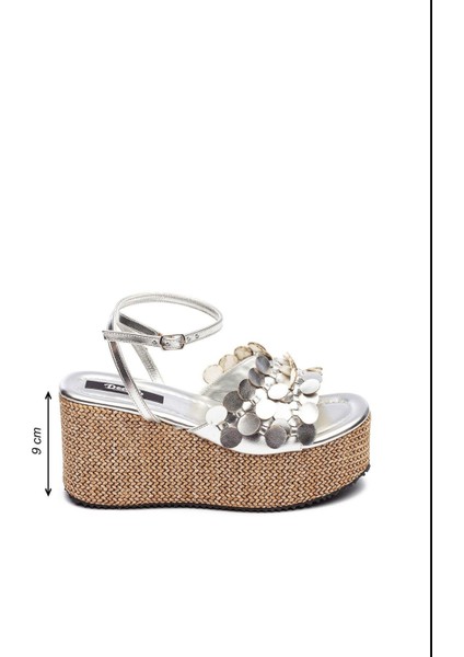Kadın Hasır Taban Yüksek Platform Topuklu Eva Sandalet 2325 fırsatları