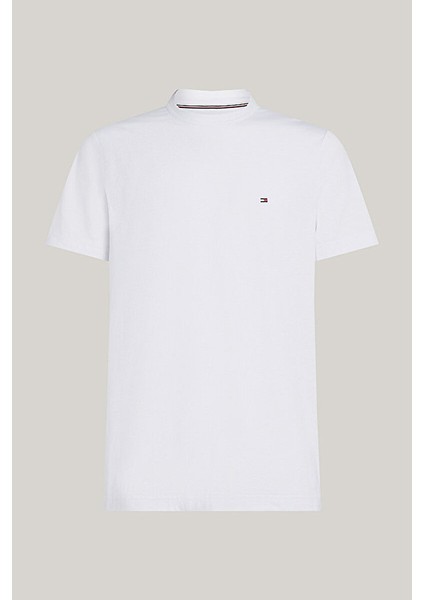 Erkek Regular Fit Esnek Teknik Kumaş T-Shirt - Beyaz indirimleri