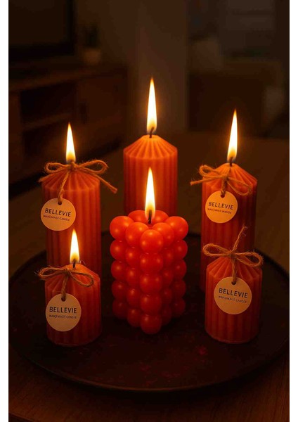 Dekoratif Mum Vazo & Tepsi Hediye