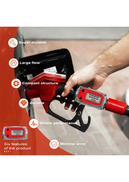 1 Inç Dijital Türbin Debimetresi Dijital LCD Ekranlı Npt Sayacı Yakıt Debimetresi Motor Yağını Ölçmek Için (Yurt Dışından) fırsatları