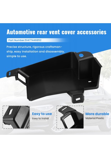 Araba Arka Havalandırma Kaput Kapakları 51477446852 Bmw 5-Serisi G30 G38 2015-2019 Sağ Taraf Arka Hava Kanalı Havalandırma Kapağı (Yurt Dışından) indirimleri