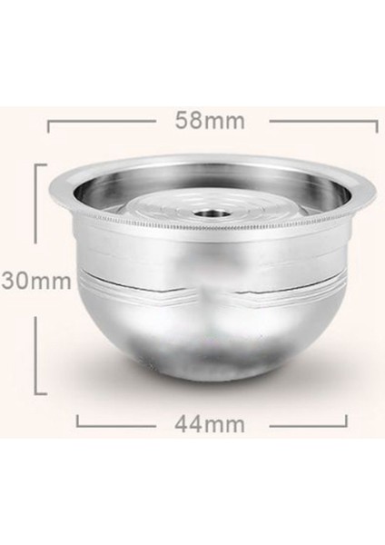 Nespresso Vertuoline Gca1 ve Delonghi ENV135 Paslanmaz Çelik Doldurulabilir Filtreler Dozaj B Için Yeniden Kullanılabilir Kahve Kapsülü Pod (Yurt Dışından) modelleri