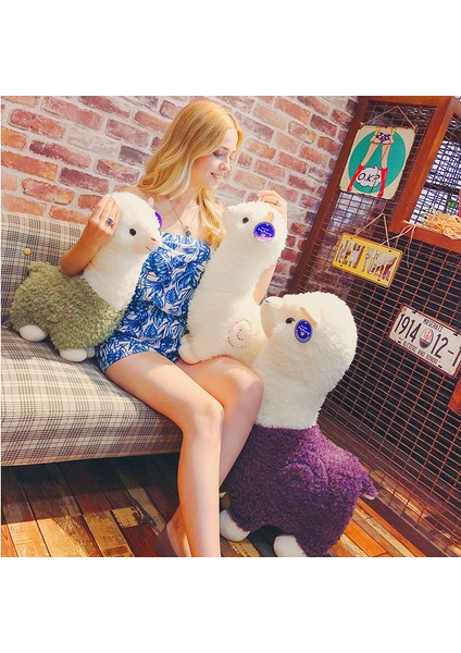 46CM Alpaka Peluş Oyuncak Bebek Yastık Hediye (Yurt Dışından)