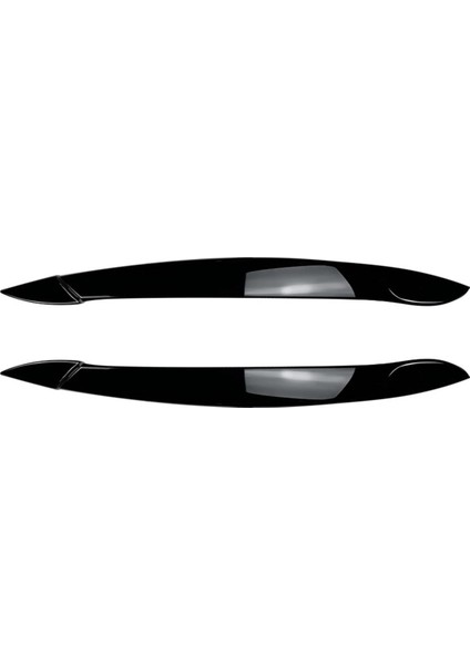 Araba Ön Far Kapağı Başkanı Işık Lambası Göz Kapağı Kaş Trim Abs Bmw X5 E70 2008-2013 Parlak Siyah (Yurt Dışından)