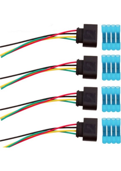 Takım Ateşleme Bobini Konnektörü Kablo Demeti Kablo Fişi Audi A3 A4 A5 A6 Tt Vw Passat Jetta 1J0973724 2011340 1J0998724 (Yurt Dışından)